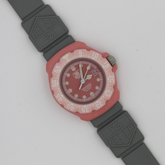 New Tag Heuer Formula 1 F1 Womens Watch Light Pink Gray 364.508 Mint NOS - Picture 1 of 10